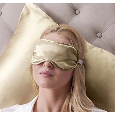 Image of Jasmine Silk 100% Pure Filled Eye Mask/Sleeping Mask Sleep Taupe