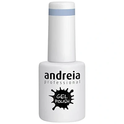 Image of Andreia Semi Permanent Nail Gel Polish for UV/LED Lamp Intense Shine and 4 weeks Lasting Manicure Varnish Colour 287 Pastel Blue Shades of Green 10.5 ml