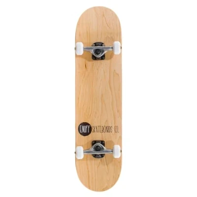 Image of Enuff Logo Stain Complete Skateboard 8&quot; x 32&quot; 7 Ply 100% Canadian Maple, Medium Concave with Superb Pop, ABEC 7Chrome Bearings, For Adults and Children, Unisex