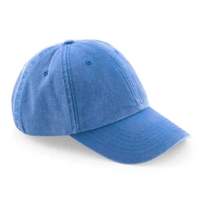 Image of Beechfield® B655 Low Profile Vintage Cap Cornflower Blue