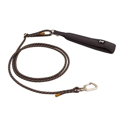 Image of Hurtta Adjustable ECO Rope Dog Leash, BlackBerry, 4 6 ft x 0.3 in