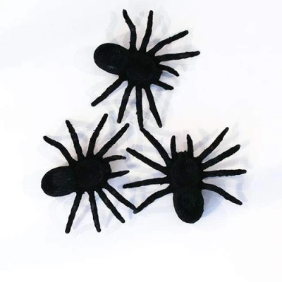 Image of Gem Imports Halloween Spooky Decorative Felt Spiders Pack of 3