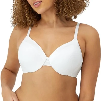 Image of Maidenform Women&#039;s Comfort Devotion Extra coverage T Shirt Bra, White, 34B UK