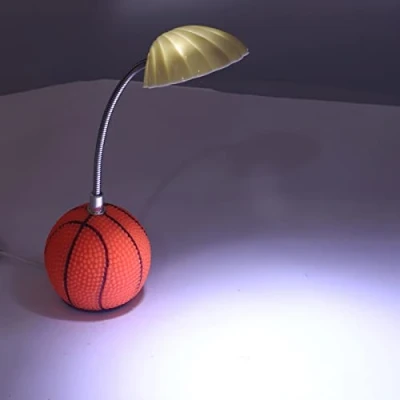 Image of Cute Basketball Shape Desk Lamp, LED Lamp Eye Caring USB Charging Study Table for Reading Working Studying