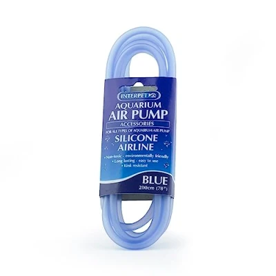 Image of Interpet Silicon Airline, 2 m, Blue