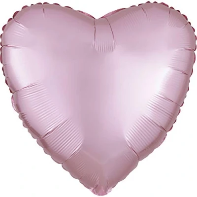 Image of amscan 3990801 SD H:Satin Lux Pstl Pink Heart
