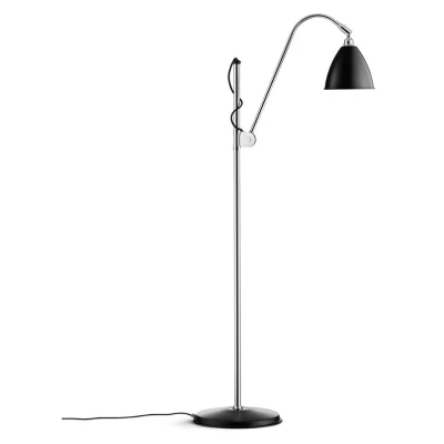 Image of GUBI Bestlite BL3 floor lamp Ø 16 cm, chrome/black