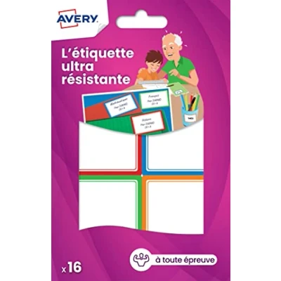 Image of Avery res16 Pack of 16 ultrarésistantes Labels 64 x 44 mm