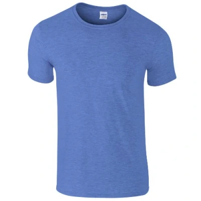 Image of Gildan Mens Short Sleeve Soft Style T Shirt (2XL) (Heather Royal)