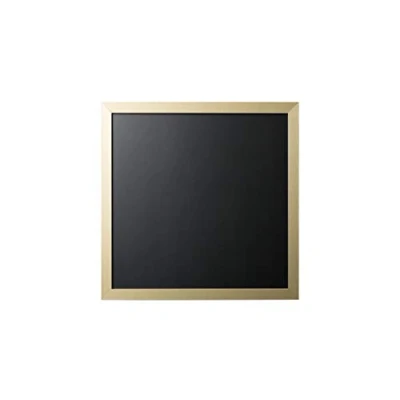 Image of Bi Office Black Chalk Board Gold and Silver MDF Frame 40 x cm