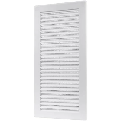 Image of Vent Systems 150 x 310 mm / 6&quot; 12&quot; Inch White Soffit Cover Flat Rectangular Air Louver Grille Built in Insect Screen HVAC Vents for Bathroom, Home Office, Kitchen