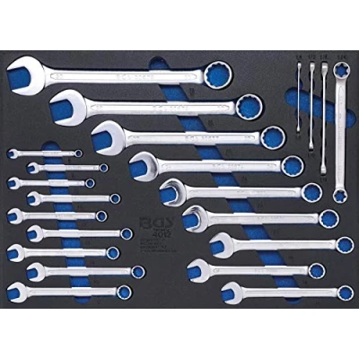 Image of BGS 4012 Tool Tray 3/3: Combination Spanners and E Type Assortment 22 pcs.