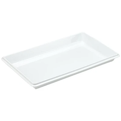 Image of Genware NEV GN1B W Royal Gastro norm Dish, 1/1 55 mm, White
