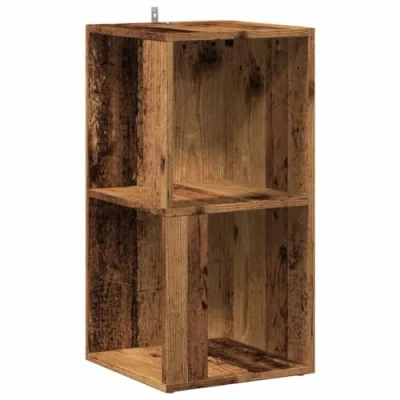 Image of vidaXL corner cabinet engineered wood, 33x33x67 cm, brown, modern style for living room/bedroom/office
