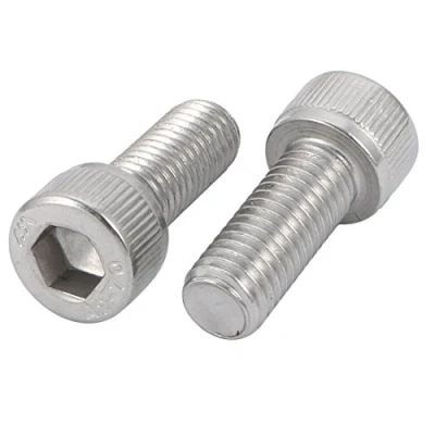 Image of Sourcingmap M10x25mm 304 Stainless Steel Left Hand Thread Hex Socket Head Cap Screw Bolt 2pcs