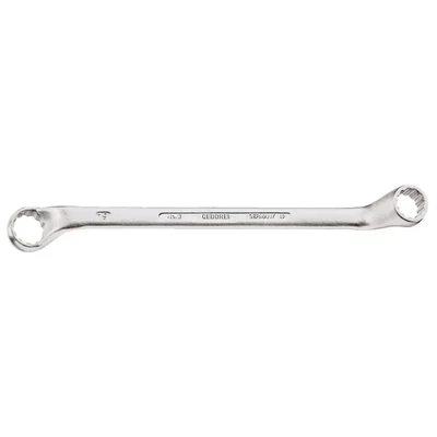 Image of GEDORE Double ended ring Spanner, AF 13+15 mm, Offset, 5 angled, Slender, Bi hex, UD profile, 2 13X15