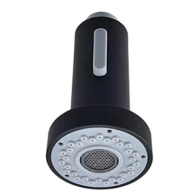 Image of 2 Function Kitchen Sink Tap Head Replacement Pull Out Sprayer for Faucet, Nozzle Part, Male G 1/2(Black)