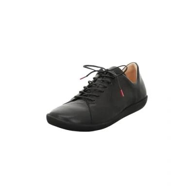 Image of Think! Damen Nature chromfrei gegerbte nachhaltige Halbschuhe, Schwarz 0000
