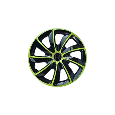 Image of Stig Extra Green/Black Wheel Trim 14 Inch Set of 4