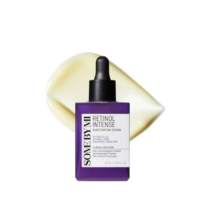 Image of SOME BY MI Retinol Intense Reactivating Serum 1.69Oz, 50ml Mild Korean for Post Acne Mark Overnight Pore Minimizer face Texture Ideal Beginners Skin Care