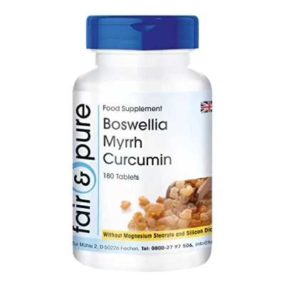 Image of Fair &amp; Pure® Boswellia Myrrh Curcumin with Vitamin D3 180 Tablets