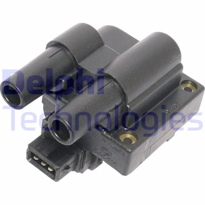 Image of CE20046 Ignition coil DELPHI 12B1 3 pin Connector 12V Type SAE RENAULT: CLIO 2, Kangoo I