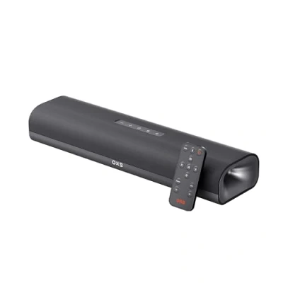 Image of OXS Thunder Lite PC Gaming Soundbar, Sound Bar for TV with Virtual Surround Sound, 2 Full Range Drivers, Bass Tube, Compact Design, HDMI/AUX/Optical Compatible, Bluetooth 5.0 Wireless Connection