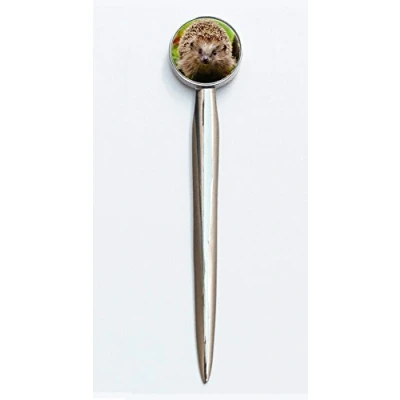 Image of Hedgehog Design On A Lovely Polished Letter Opener Ideal Birthday Gift Comes Boxed N83