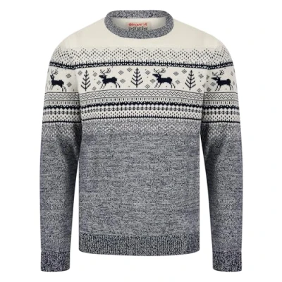 Image of Tokyo Laundry Merry Christmas Men&#039;s Nordic Fair Isle Style Knitted Xmas Jumper