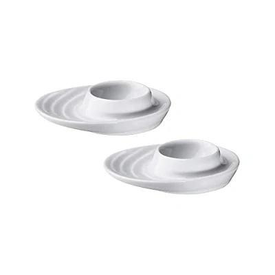Image of Kuchenprofi 0750828202 Egg Cups, Set of 2 Made from Hard Porcelain,White,3.5 Inch by 4