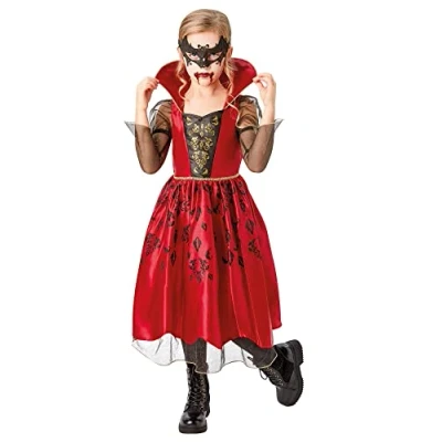 Image of Rubie&#039;s 3004173 4000 Official Vampiress Costume, Girls, Multicolour, S