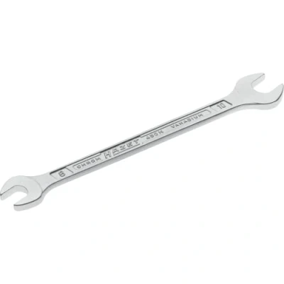 Image of HAZET 450N 8X10 140.1 mm Hexagon Profile Double Open End Wrench Chrome Plated