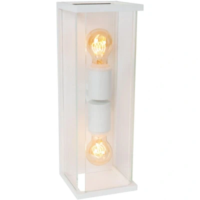 Image of Lucide CLAIRE Wall light Outdoor 2xE27 IP54 White