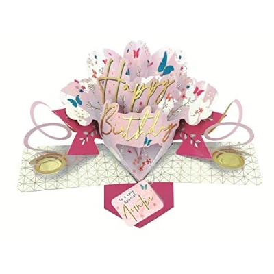 Image of Second Nature Pop Ups Special Auntie Happy Birthday Up Greeting Card Cards POP197MC02