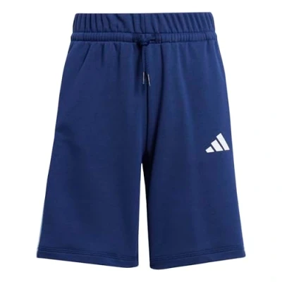 Image of adidas Unisex Kids Seasonal Essentials Colorblock Shorts, Black/Wonder Silver/White, 15 16 Years
