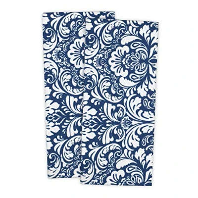 Image of DII Kitchen Collection, Cotton, Nautical Blue, Dishtowel, 18x28
