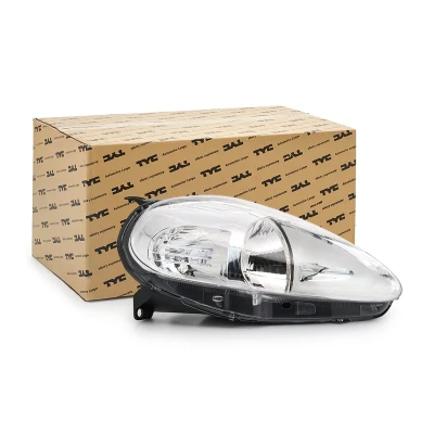 Image of 51840989 Headlights TYC 20 0849 25 2 right H4 for hand traffic with electric motor FIAT: Grande Punto Hatchback