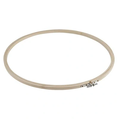 Image of Bamboo Embroidery Hoop Cross Stitch Sewing Flower Ring Size Choice 4&quot; 14&quot; (14&quot; (35cm))