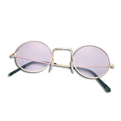 Image of Bristol Novelty BA506 Lennon Glasses Purple, Unisex Adult, One Size