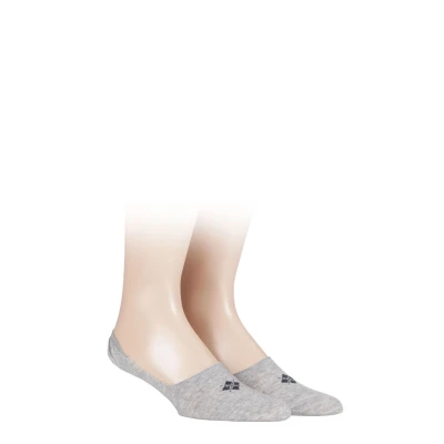 Image of Burlington Everyday 2PACK Hidden IN SHOE Trainer socks, Men&#039;s, Size: 10 11, Light grey