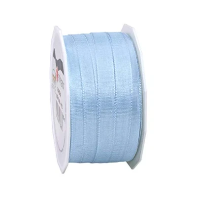 Image of Präsent Europa Taffeta Ribbon Light Blue 10 mm Width, 50 m Length