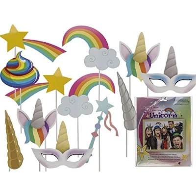 Image of Inevitable Unicorn Girls Party Photo Booth Props Selfie Fun