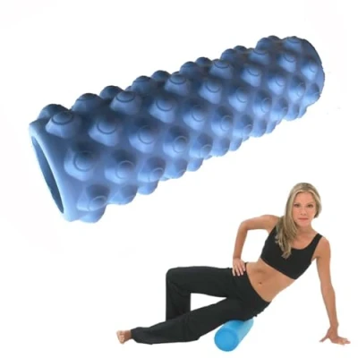 Image of Yoga Foam Roller for Deep Tissue Muscle Massage Trigger Point Grid Sports Massager Fitness Gym Training Physio Muscles Therapy Legs, Back and Arms (Blue)