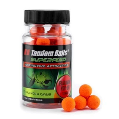 Image of Tandem Baits SuperFeed Fluo Mini Pop Up Salmon &amp; Caviar, Carp Fishing Ups, Bait, Hookbaits, Accessories for Monster Fish 12mm 30g