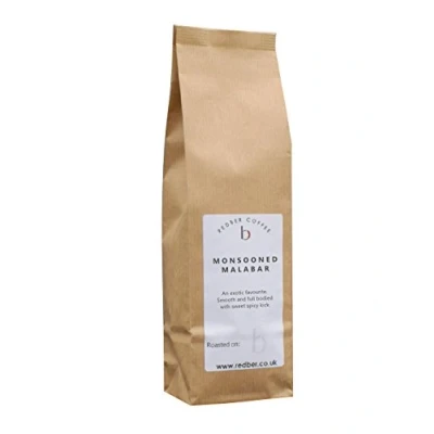 Image of Redber Monsooned Malabar, Coffee Roasted to Order (Dark Roast, Beans) (500g)