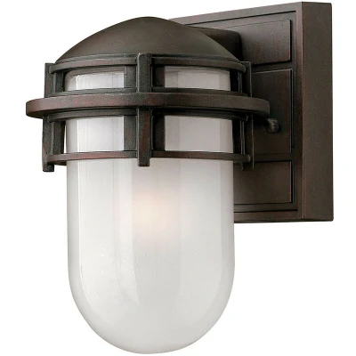 Image of Reef 1 Light Outdoor Wall Lantern Victorian Bronze IP44, E27