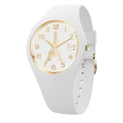 Image of ICE Watch cocorico Eiffel tower White Women&#039;s wristwatch with silicon strap 023248 (Small)