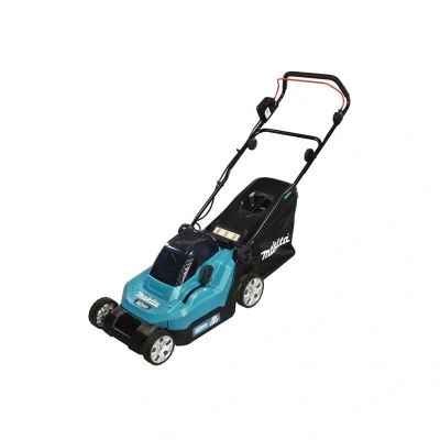 Image of Makita DLM382CT2 Twin 18V (36V) Li ion LXT 38cm Lawnmower Complete with 2 x 5.0 Ah Batteries and Port Charger