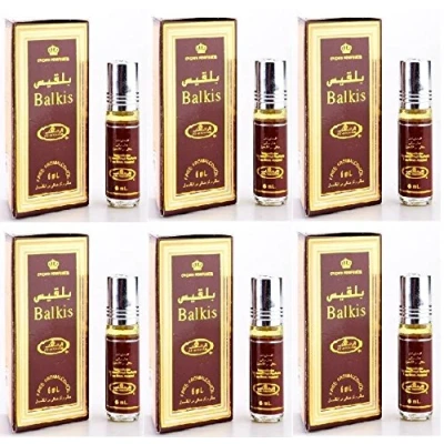 Image of Genuine Al Rehab Balkis Box of 6 x 6ml Perfume Oil