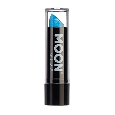 Image of Neon UV Glitter Lipstick by Moon Glow Blue Bright Coloured Glows under